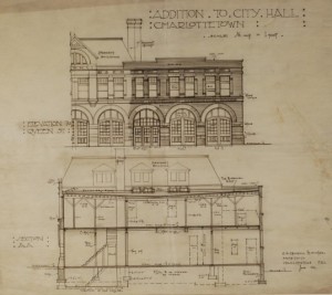 City Hall plan addition Phillips and Chappell, 1916