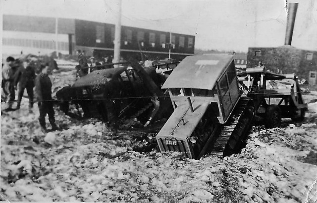 Stuck in the Mud at the No. 31 General Reconnaissance School, c. 1941 <br> Prince Edward Island Regiment Museum